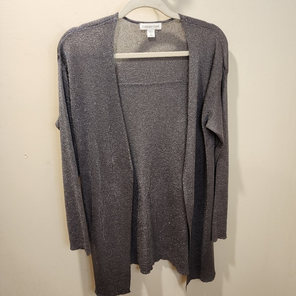 Coldwater Creek Glitter Open Front Cardigan size M - Picture 6 of 9